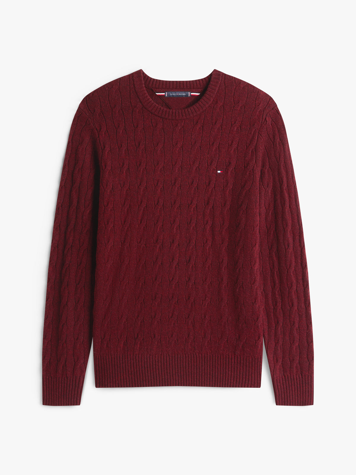 Tommy Hilfiger Erkek Classic Cable Crew Kazak