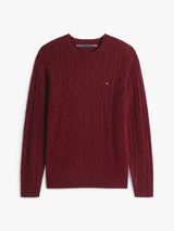 Tommy Hilfiger Erkek Classic Cable Crew Kazak