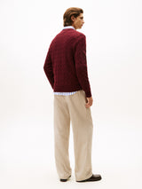 Tommy Hilfiger Erkek Classic Cable Crew Kazak