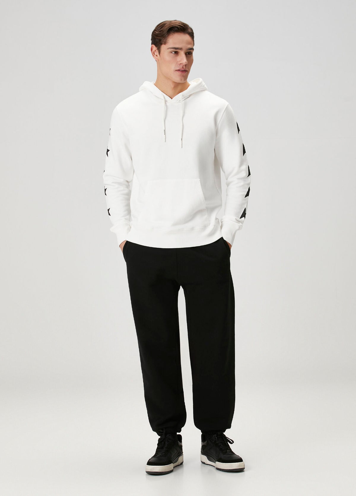 Golden Goose Kapüşonlu Logo Baskılı Sweatshirt