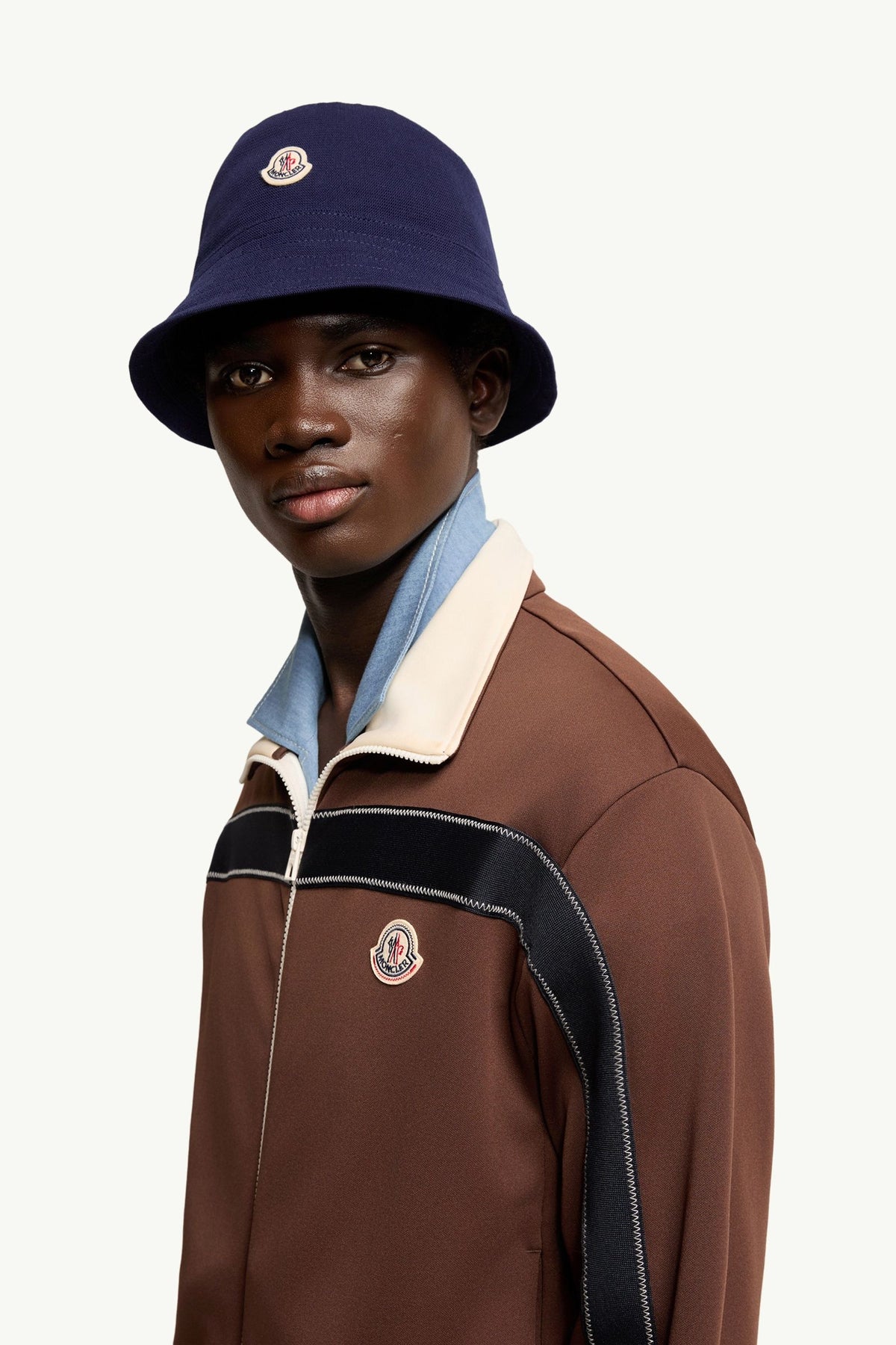 Moncler Üst Dikişli Polo Yaka Fermuarlı Sweatshirt