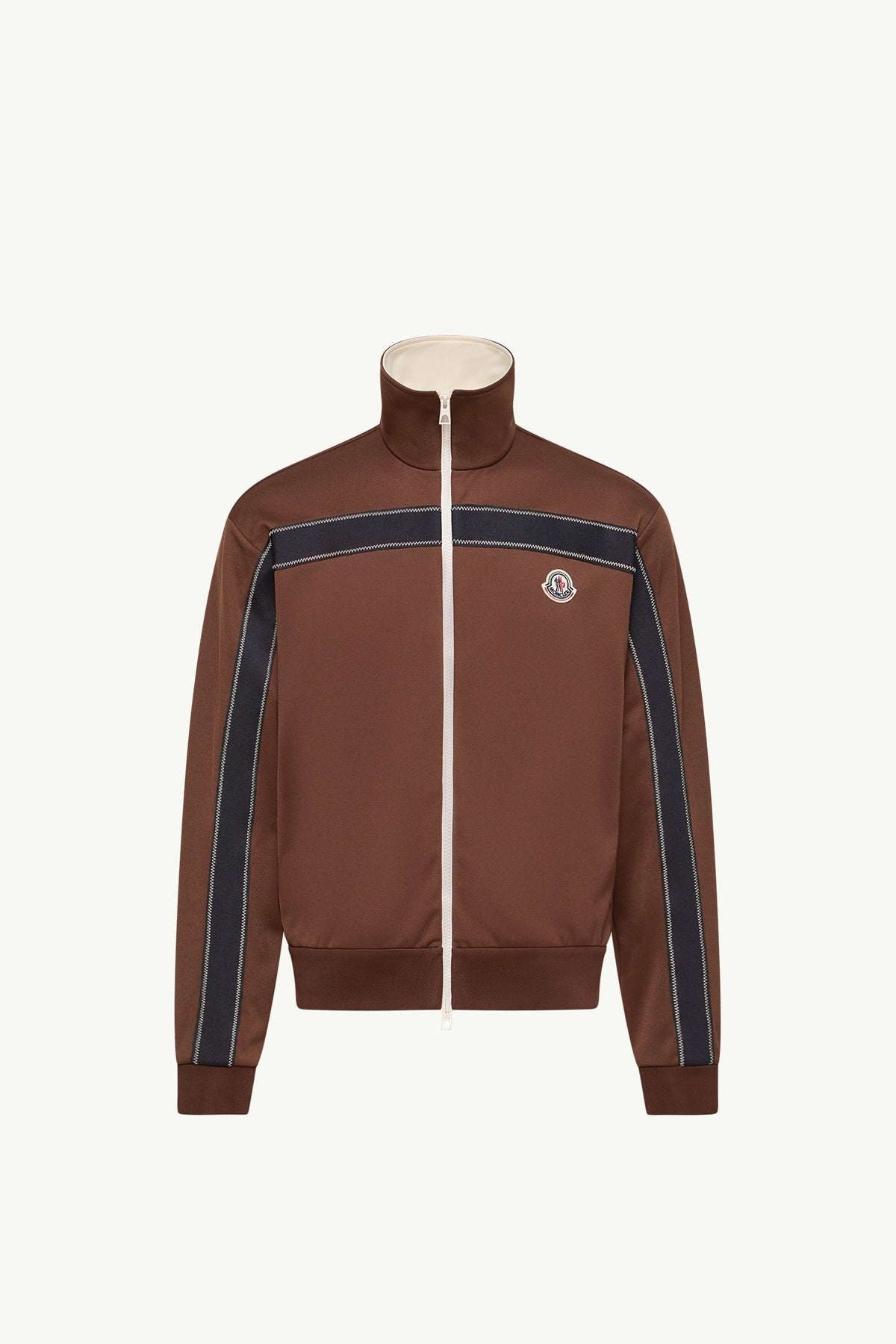 Moncler Üst Dikişli Polo Yaka Fermuarlı Sweatshirt