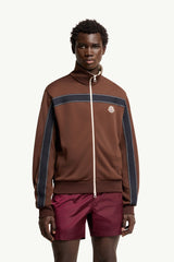 Moncler Üst Dikişli Polo Yaka Fermuarlı Sweatshirt