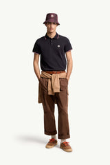 Moncler Lacivert Pamuklu Pike Polo T-Shirt