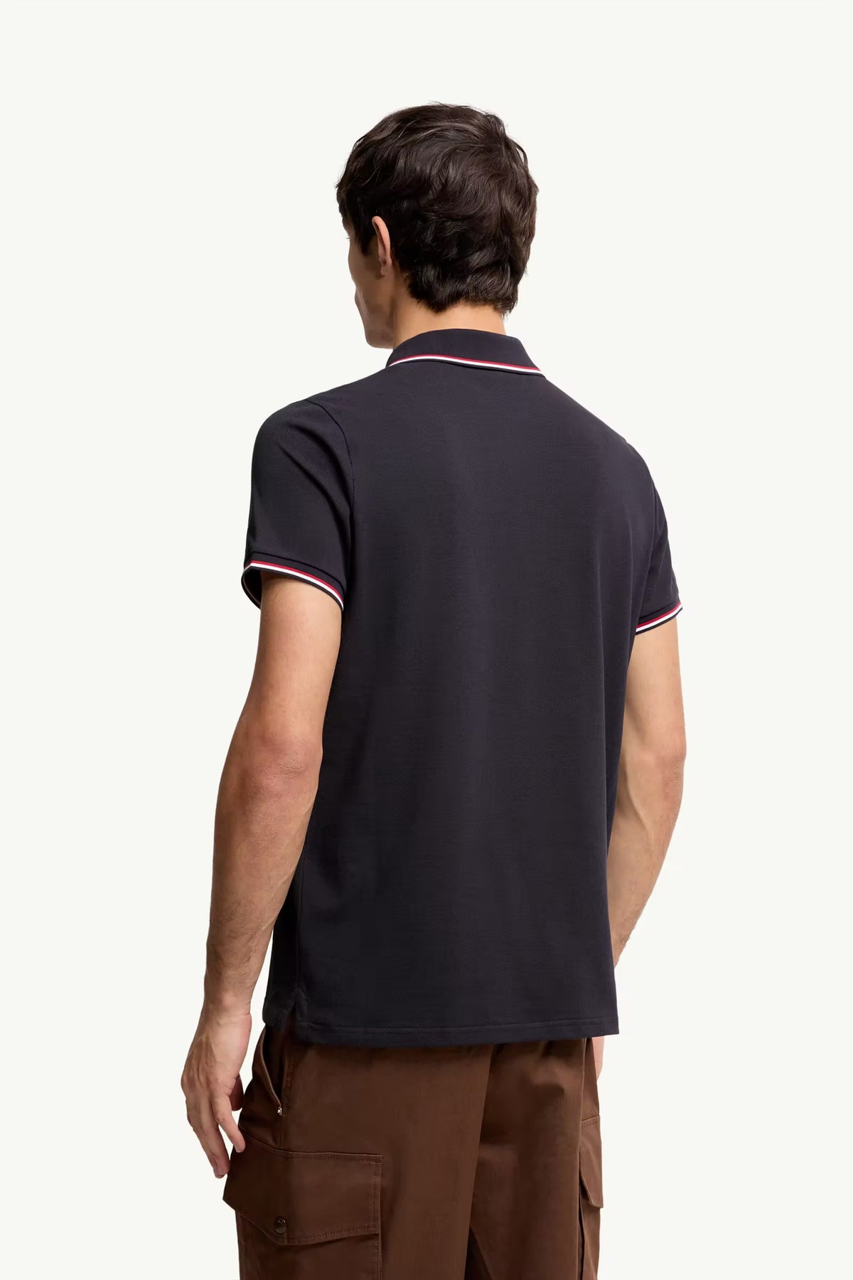 Moncler Lacivert Pamuklu Pike Polo T-Shirt