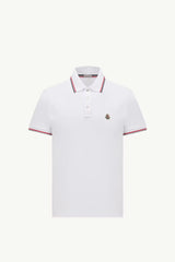 Moncler Beyaz Pamuklu Pike Polo T-Shirt