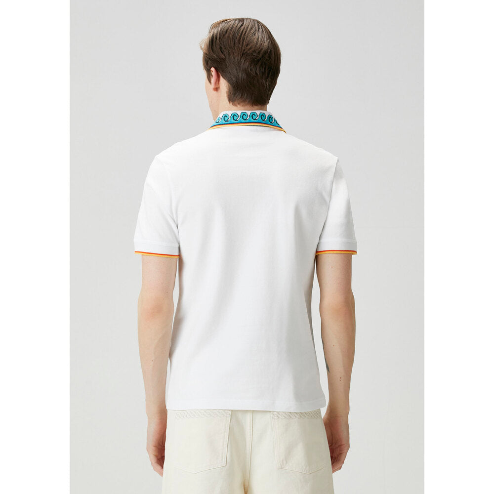 Casablanca Polo Yaka Beyaz T-Shirt
